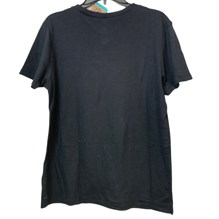 New Upcycled Hand Printed Womens Small Saving the Planet Is My Superpower Tee