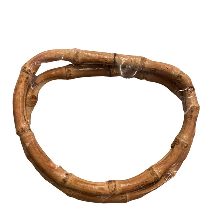 New Unique &amp; Chic Semi-Circle Curved Bamboo Purse Handles Craft Supply