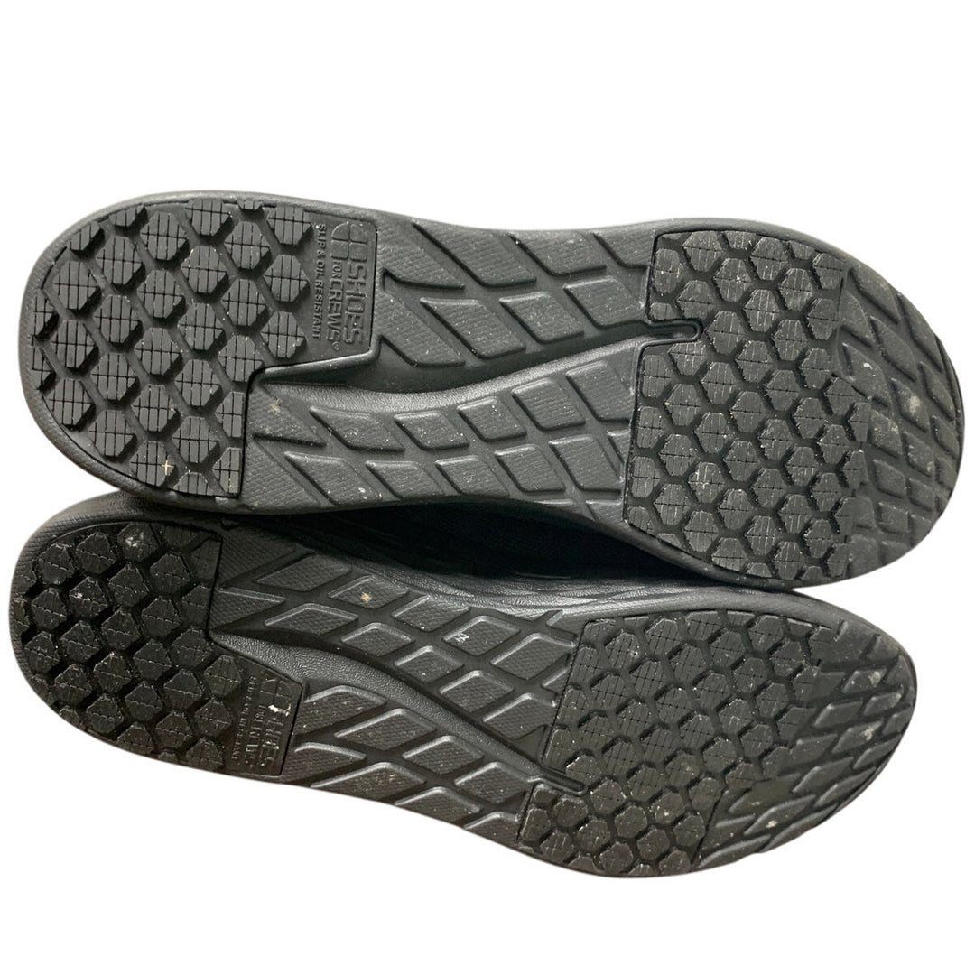 Shoes for Crews Womens Size 11 Black Mesh Fabric Lace Up Slip-Resistant Shoes