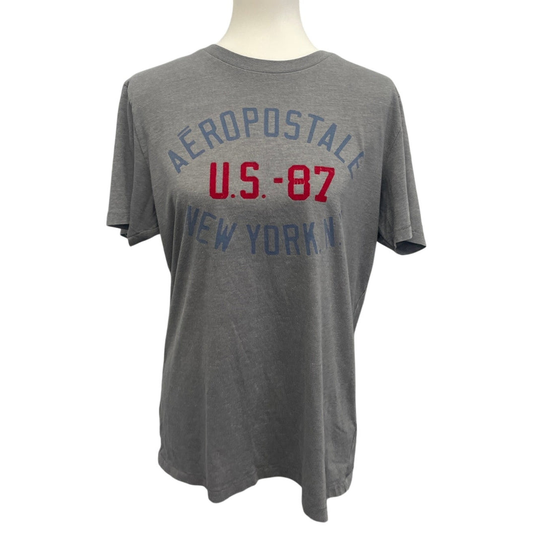 Aeropostale Womens Large PolyCotton Short Sleeve Crew Neck Tee Shirt