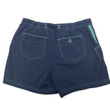 SJB Active Mens Medium Navy PolyCotton Drawstring Waist Athletic Short Shorts