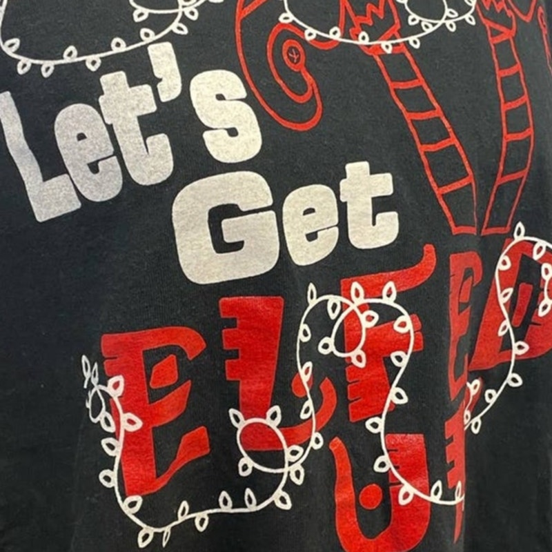 Lets Get Elfed Up Mens XL Christmas 