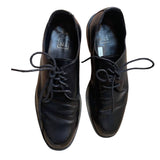 After Six 9.5M Mens Black Patent Faux Leather Oxford Lace Up Dress Shoes