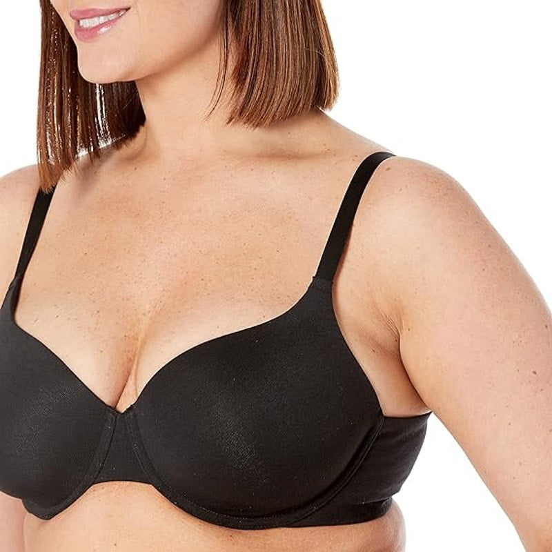 New 2-Pack Amazon Essentials Womens 32DDD Black Comfort Underwire T-Shirt Bras