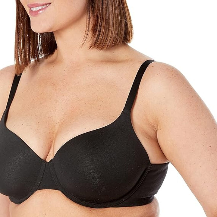 New 2-Pack Amazon Essentials Womens 32DDD Black Comfort Underwire T-Shirt Bras