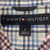 Tommy Hilfiger Mens Medium 100% Cotton Gingham Long Sleeve Button Down Shirt