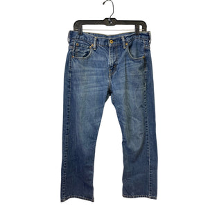 Levi's Mens 30 X 30 100% Cotton Regular Fit Straight Leg Denim Blue Jeans