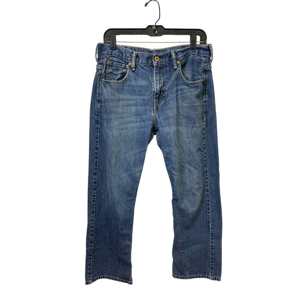 Levi's Mens 30 X 30 100% Cotton Regular Fit Straight Leg Denim Blue Jeans