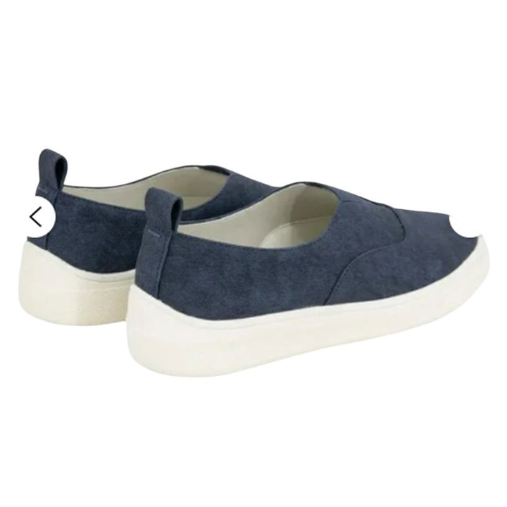 Kensie Womens Size 6 Navy Blue Salia Slip On Flexible Comfort Sneaker Shoes