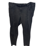 William Rast Womens Plus Size 24W Black Tapered Leg Stretch Cotton Denim Jeans