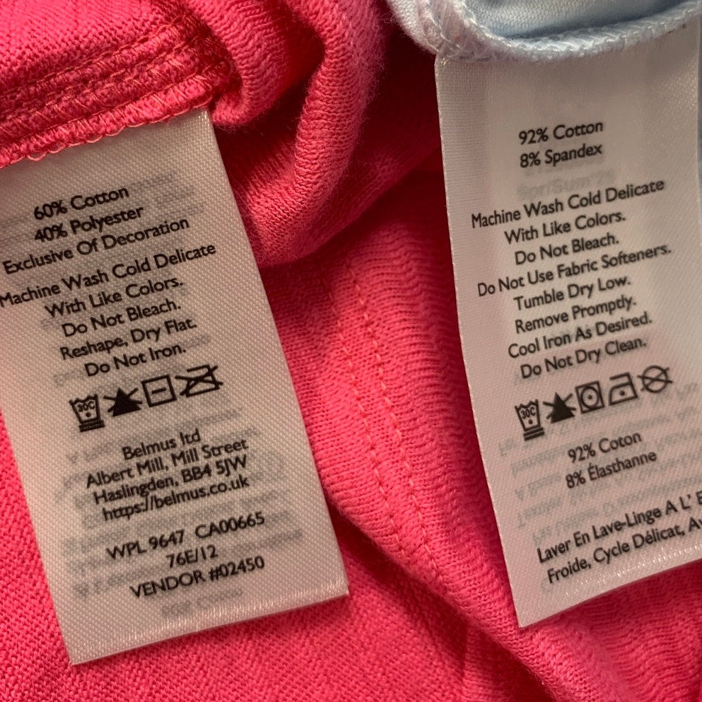 2 New Eddie Bauer Womens XXL Pink Blue Solstice Slub Pocket Tempo Tank Tops
