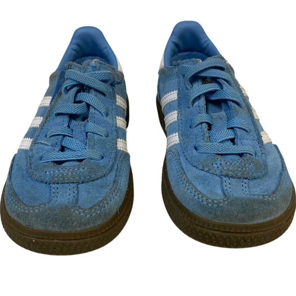 2 Pairs Adidas Boys Size 10 Blue Tan Pharrell Williams Ortholite Sneaker Shoes