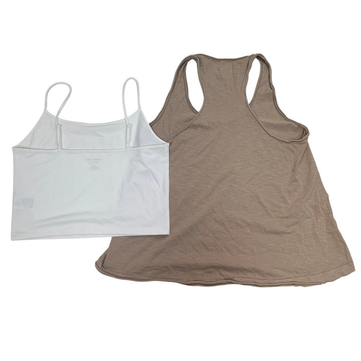 New American Eagle Womens Large Racer Back Thin Strap Heathered Tank Tops