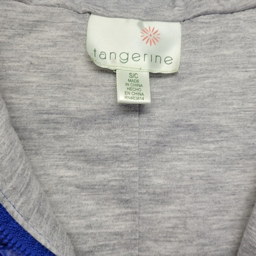 Tangerine Womens Small 100% Polyester Hooded Lined Puffer Vest w Front Pockets