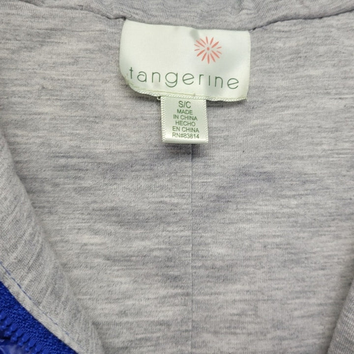 Tangerine Womens Small 100% Polyester Hooded Lined Puffer Vest w Front Pockets