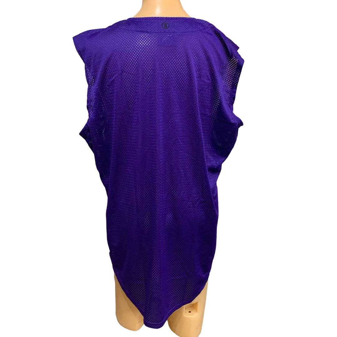 New Tag Team Uniform Adult XL Button Down Baseball Mesh Jersey Tank Top