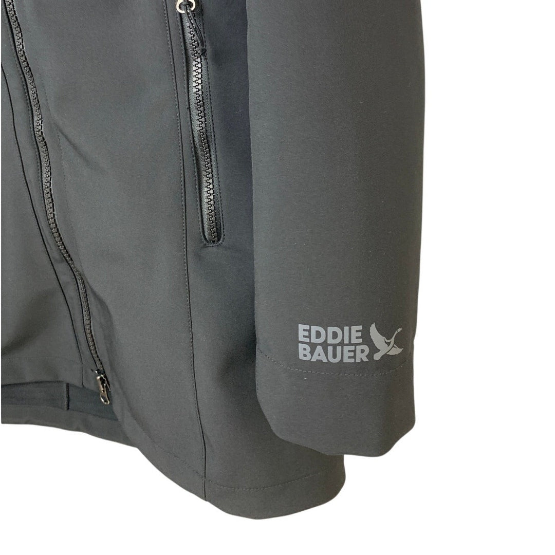 New Eddie Bauer Womens Small Black Point Vista StormRepel Hooded Parka Coat
