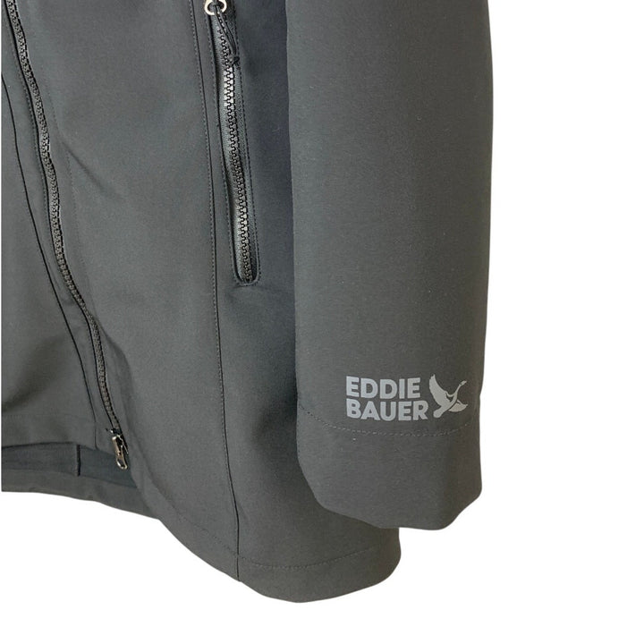 New Eddie Bauer Womens Small Black Point Vista StormRepel Hooded Parka Coat