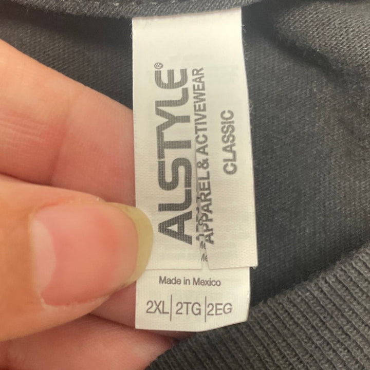 Alstyle Mens 2XL 100% Cotton Wisconsin Dells Short Sleeve Crew Neck Tee Shirt