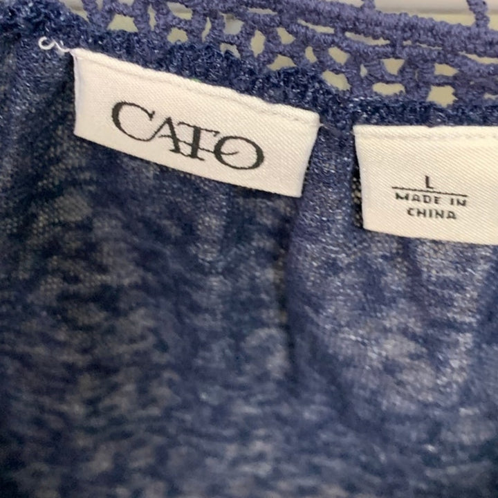 Lot of 4 Apt 9 Cato Croft &amp; Barrow Womens Large Short Sleeve Floral Solid Tops