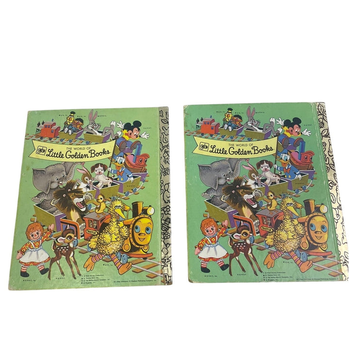 2 Vintage 1976 Little Golden Books Golden Egg Book Bunny Book Set Names Inside