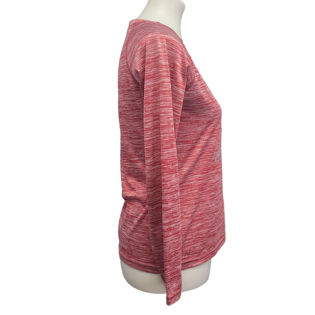 BAW Womens Small H Wrestling Dry Tek Long Sleeve Heathered Athletic Shirt