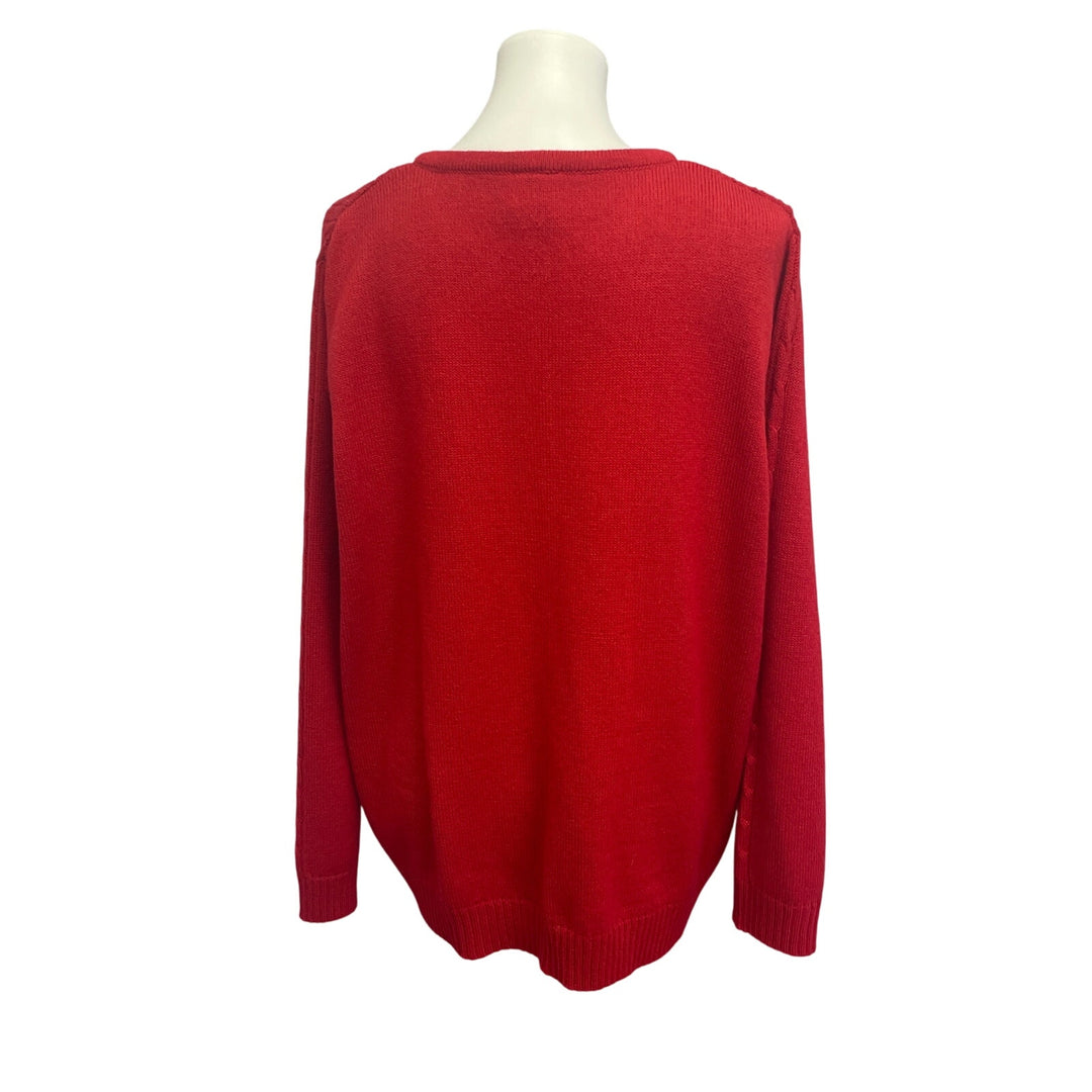 Allison Daley Womens Plus Size 2X Button Down 100% Acrylic Cardigan Sweater