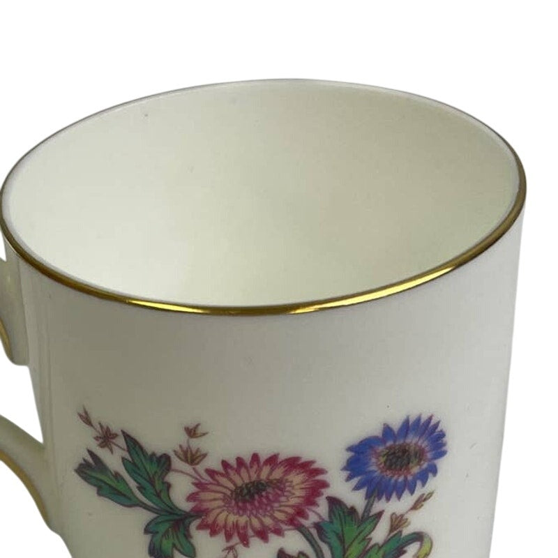 Vintage Wedgwood Devon Sprays England Cup &amp; Saucer Floral Bone China Teacup Set
