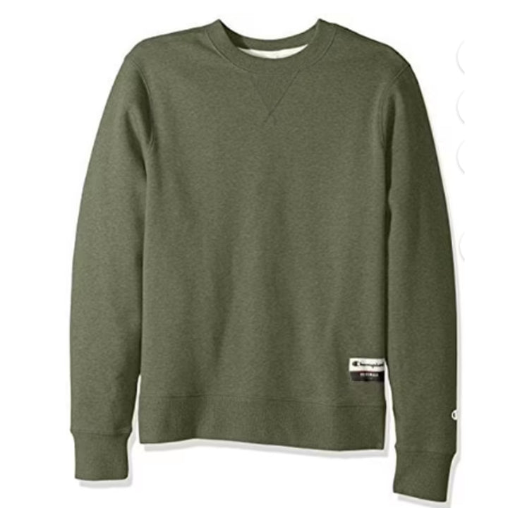 New Champion Unisex Medium Green Pullover Sweatshirt Bonus Plaid Flannel Hoodie