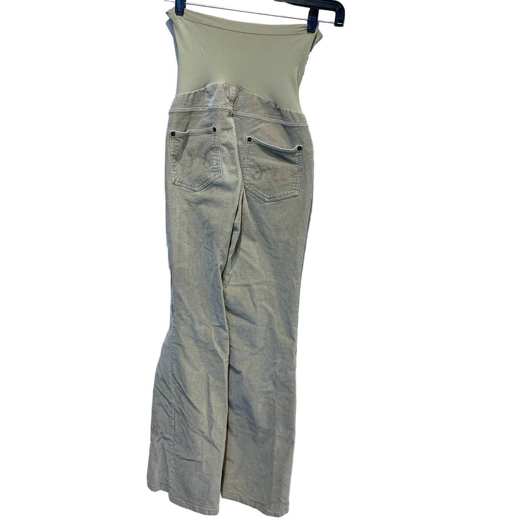 Motherhood Maternity Small Secret Fit Belly Stretch Panel Long Corduroy Pants