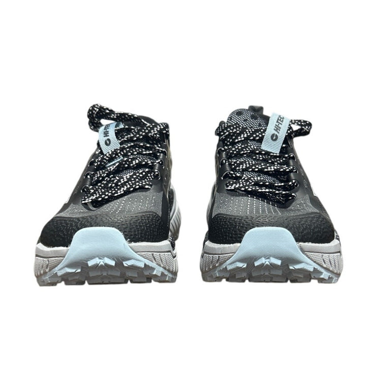 Hi-Tec Womens Size 6 Black Gray Spotted Lace Up Comfort Athletic Tennis Shoes