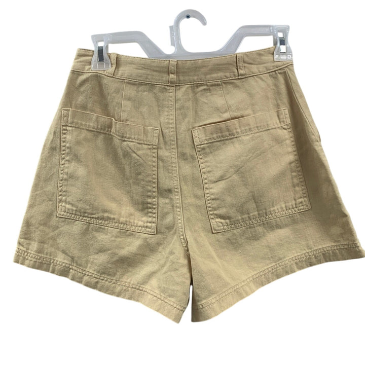 New Universal Thread Womens Size 8 100% Cotton Khaki Front Pocket Short Shorts