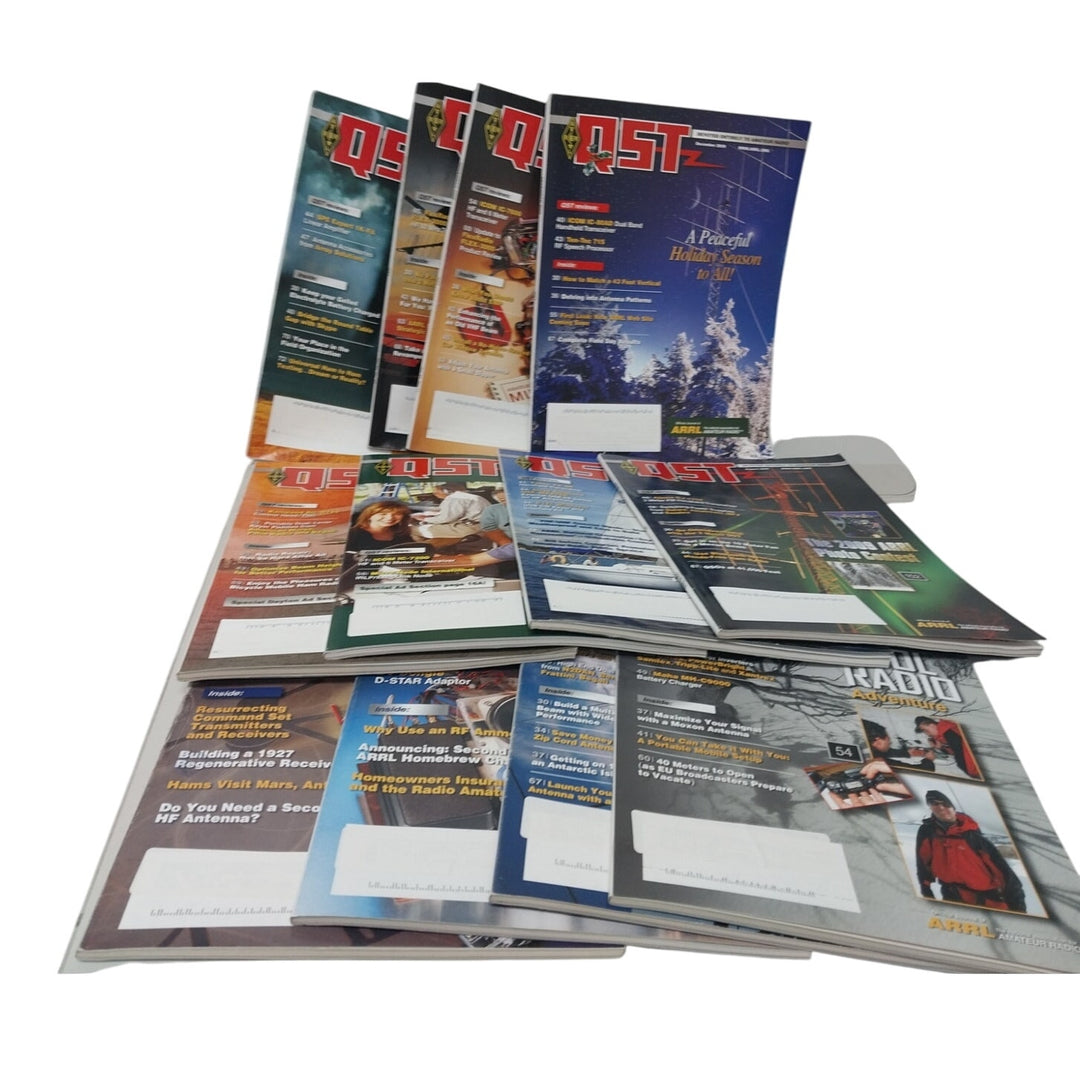 2009 QST National Assn Amateur Radio Magazine FULL Year 12 Issues Lot
