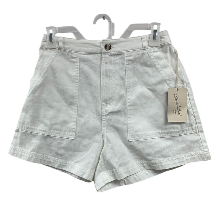 New Universal Thread Womens Size 2 100% Cotton White Front Pocket Short Shorts