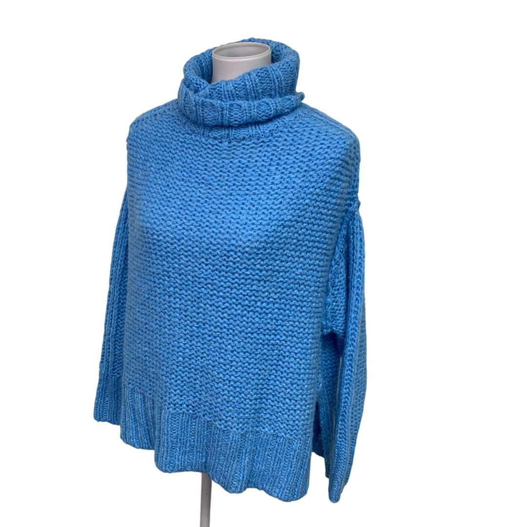 New Aerie Womens Small Long Sleeve PolyNylon Wool Cowl Neck Knit Sweater