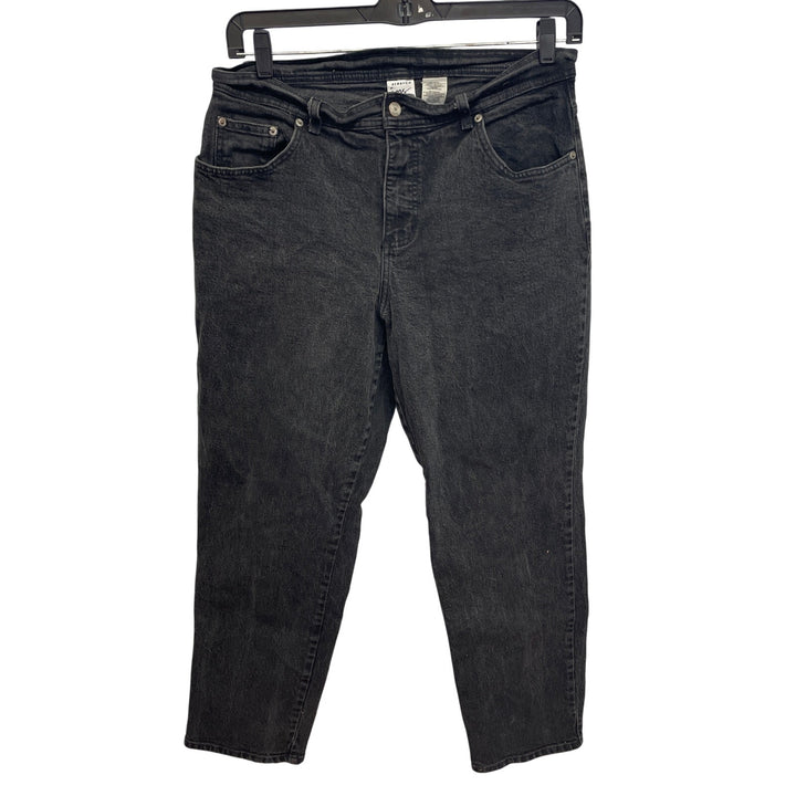 JMS Just My Size Womens 16W Black Cotton Stretch Straight Leg Denim Jeans