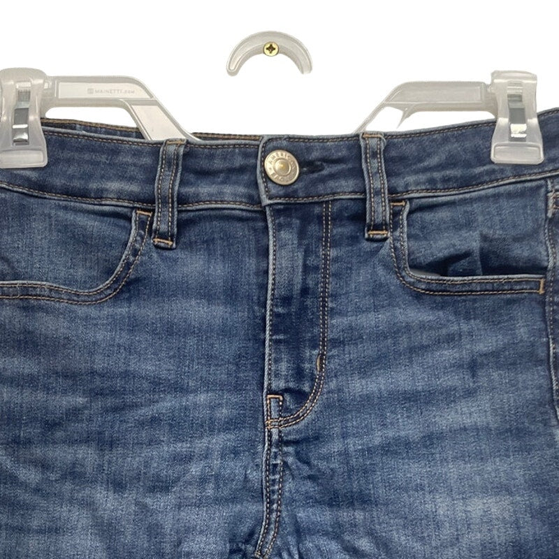 American Eagle Womens Size 4 Stretch Cotton Factory Faded High Rise Jeggings