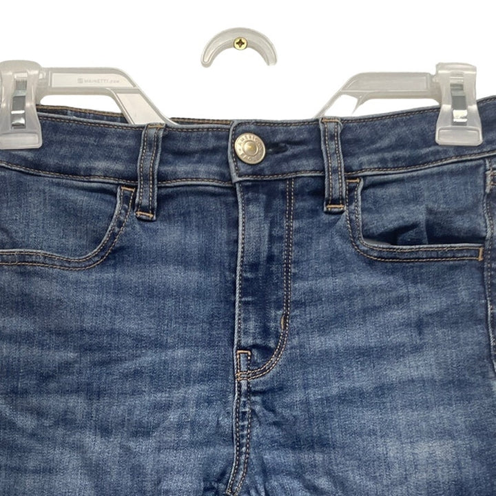 American Eagle Womens Size 4 Stretch Cotton Factory Faded High Rise Jeggings