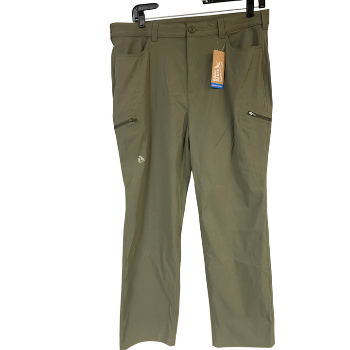 New Eddie Bauer Womens Slate Army Green UPF 50+ High Rise Outdoor Guide Pants