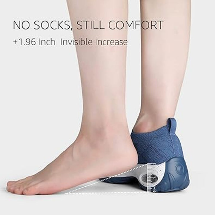 STQ Womens 7.5 Blue Fabric Mesh Slip On Lightweight Arch Support Walking Shoes
