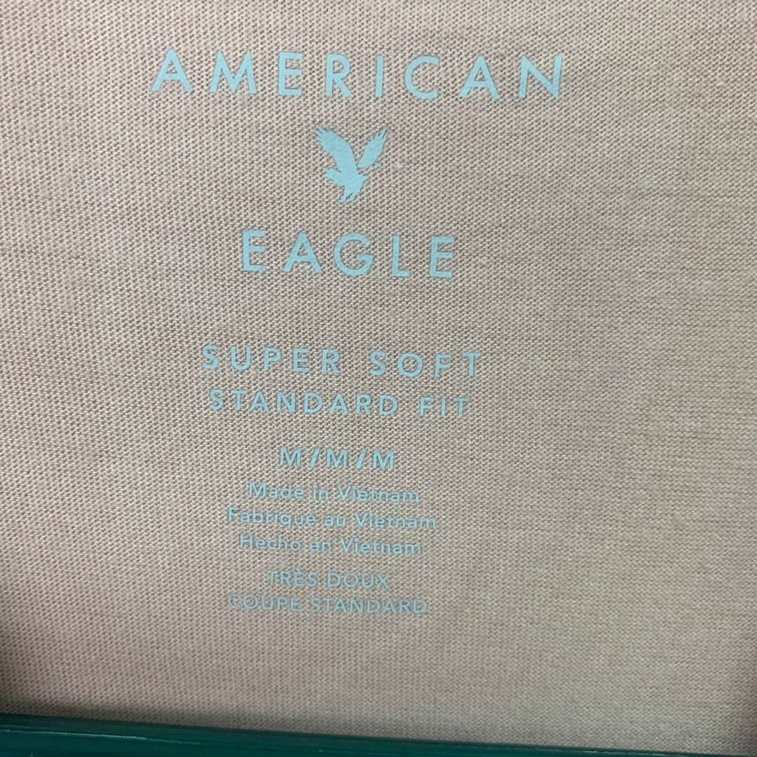 2 New American Eagle Mens Medium Super Soft Standard Fit Short Sleeve Tee Shirts