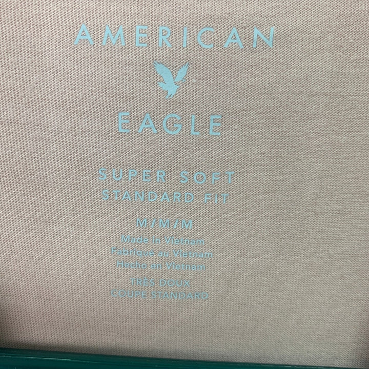 2 New American Eagle Mens Medium Super Soft Standard Fit Short Sleeve Tee Shirts