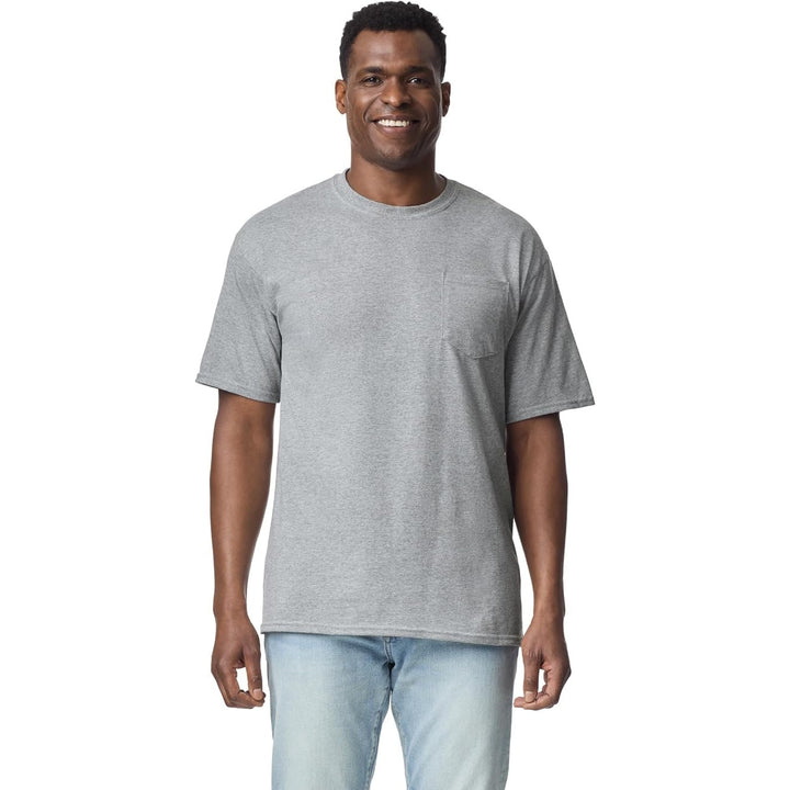 2 Gildan Mens 2XL Softstyle Cotton Blend Heather Short Sleeve Crew Neck T Shirt