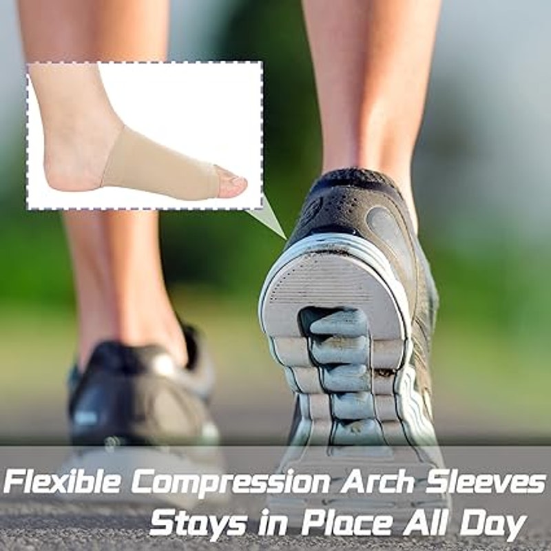 New Nuanchu 4-Piece Arch Support Sleeves &amp; Metatarsal Pads