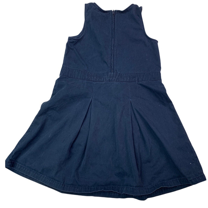 New Cat &amp; Jack Girls Size 12 Sleeveless Navy School Uniform Kick Pleat Dress