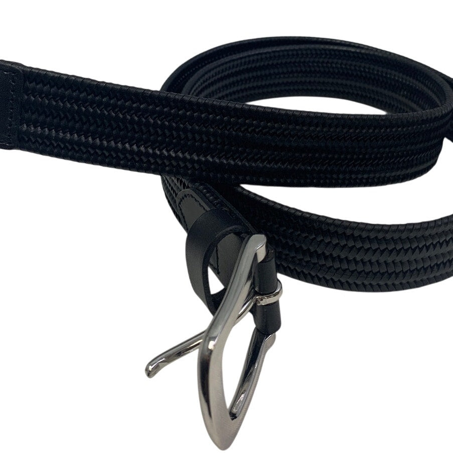 New Goodfellow &amp; Co Mens Medium Faux Leather Woven Adjustable Waist Belt
