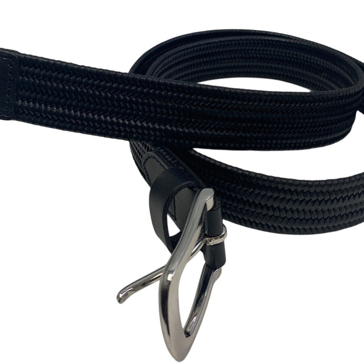 New Goodfellow &amp; Co Mens Medium Faux Leather Woven Adjustable Waist Belt