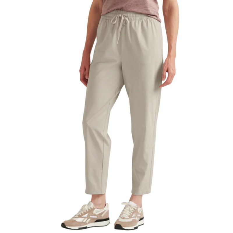 New Eddie Bauer Womens XL Tan Pumice Departure Tie Front Ankle Pants w Pockets