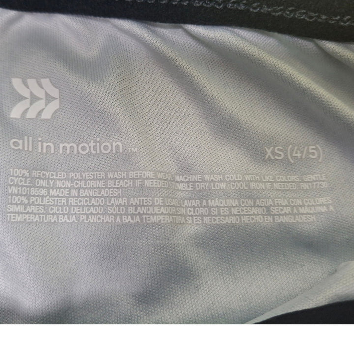 2 New All in Motion Boys XS (4/5) Elastic Drawstring Waist Long Sport Shorts