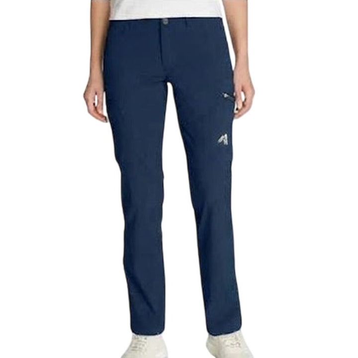 New Eddie Bauer Womens Navy Blue UPF 50+ Storm Repel Flexion Guide Pants